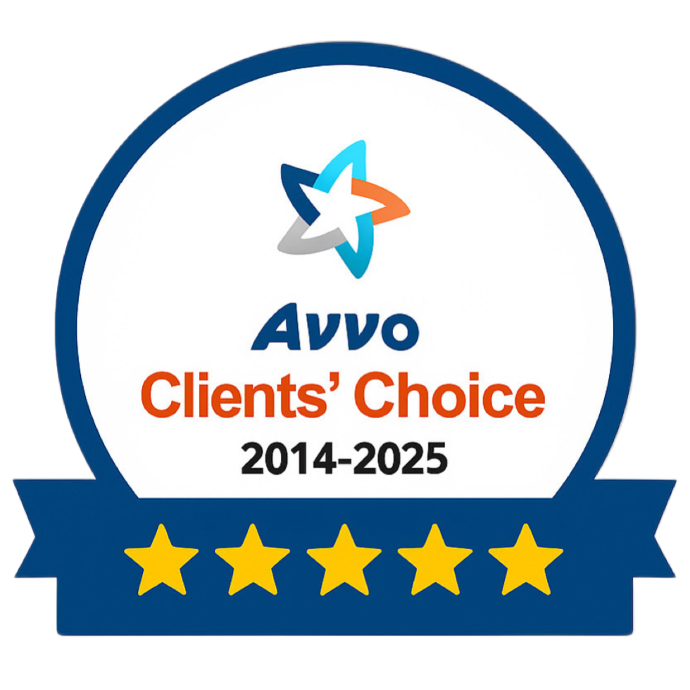 Avvo Clients choice 2014-2025